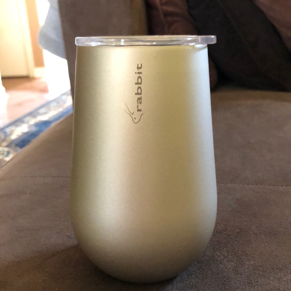 Oval Rabbit Champagne stainless steel wine tumbler